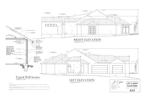 A3.0 Left & Right Elevations