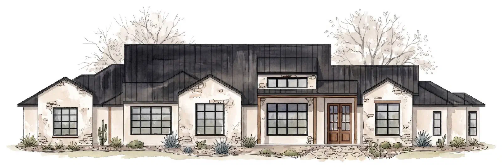 Watercolor rendering